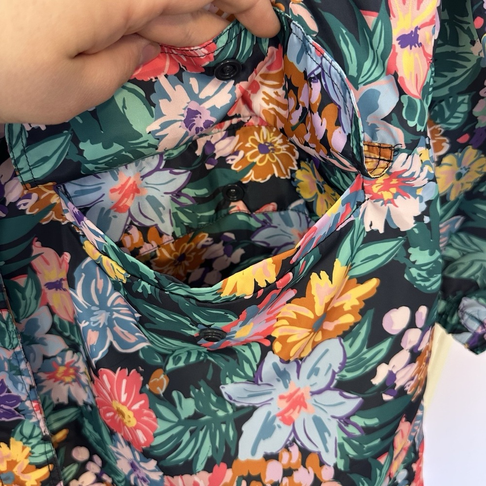Vera Bradley Women's Floral Colorful Rain Jacket Size M Spring Bloomcore Flowers - Picture 4 of 16